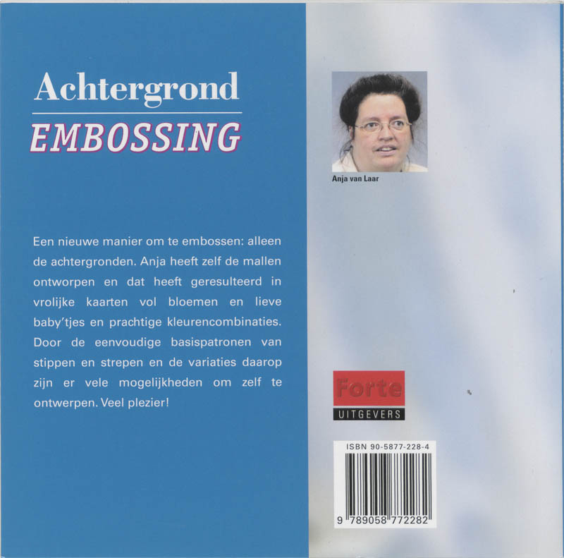 Achterkant van Achtergrond embossing
