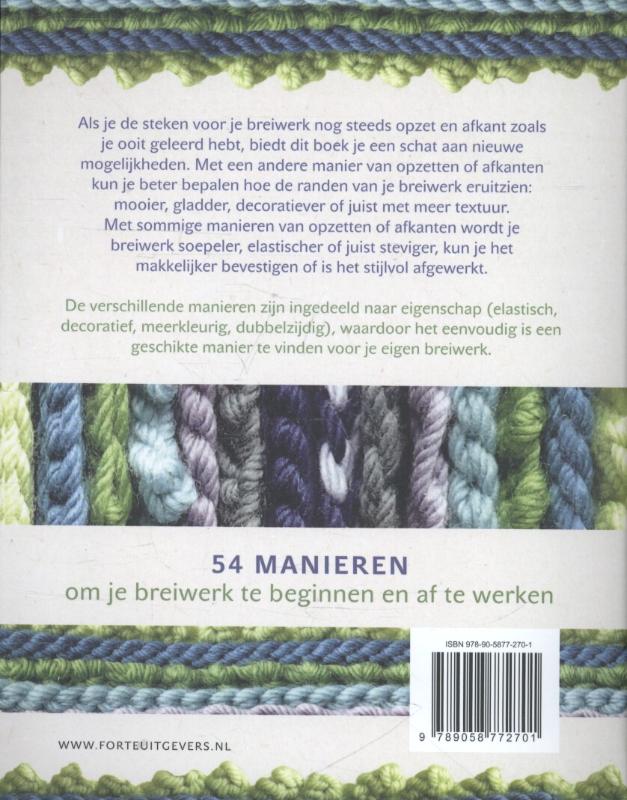 Achterkant van Opzetten en afkanten