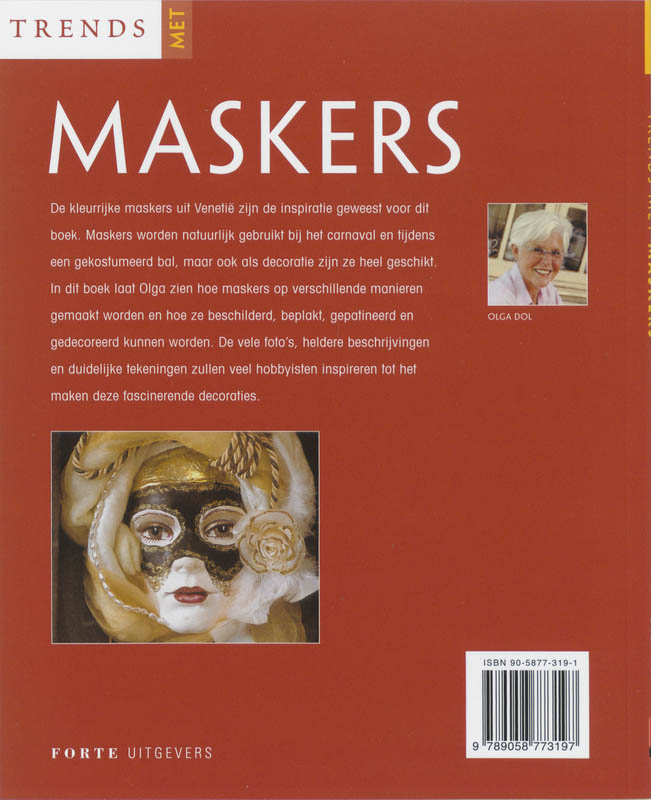 Achterkant van Trends met maskers