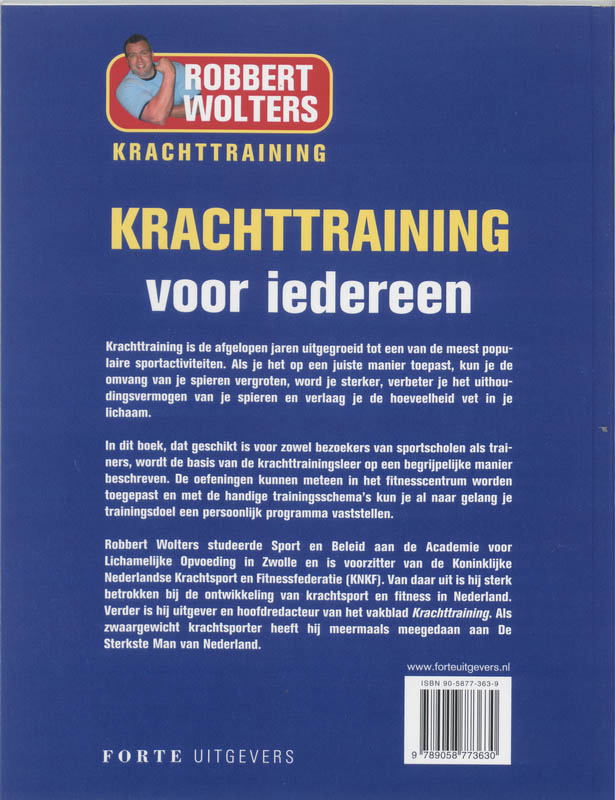 Achterkant van Krachttraining voor iedereen