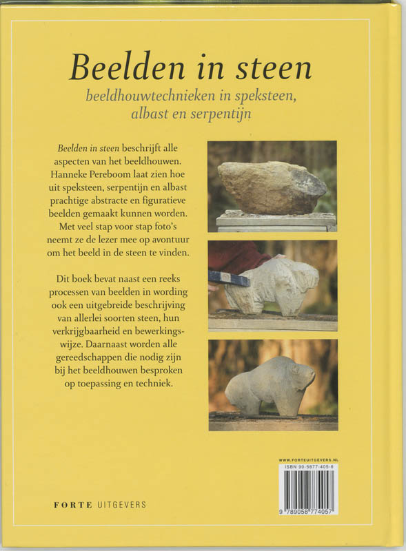 Achterkant van Beelden in steen