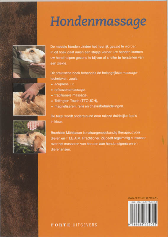 Achterkant van Hondenmassage