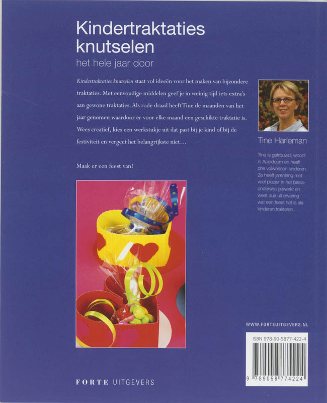 Achterkant van Kindertraktaties knutselen