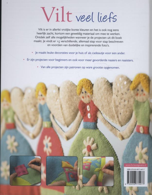 Achterkant van Vilt veel liefs