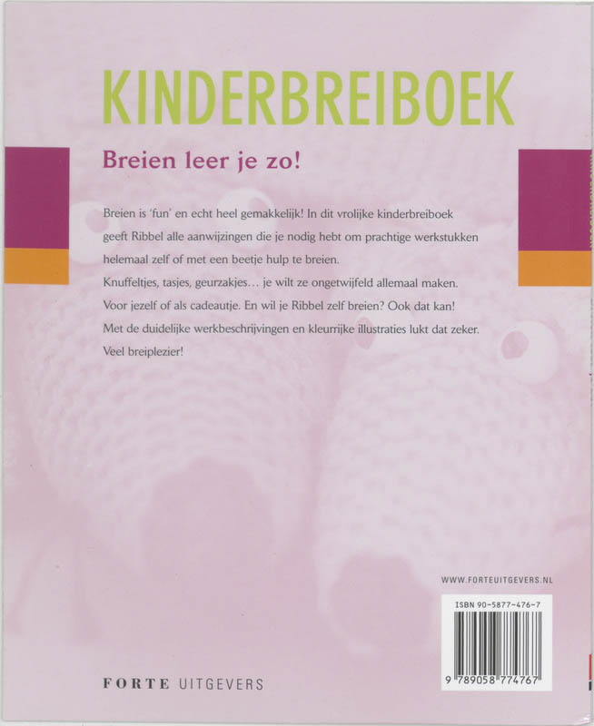 Achterkant van Kinderbreiboek