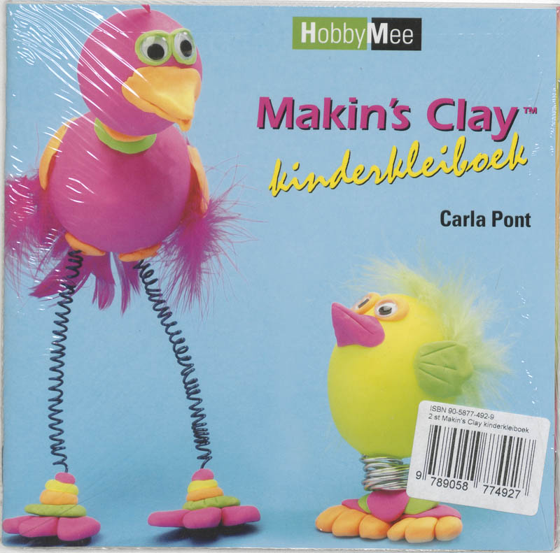 Achterkant van Makin's Clay kinderkleiboek set 2 ex