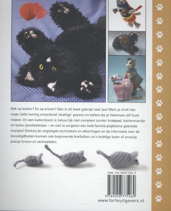 Achterkant van Poezen en katten breien