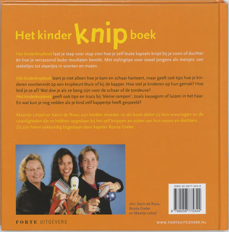 Achterkant van Het kinderknipboek