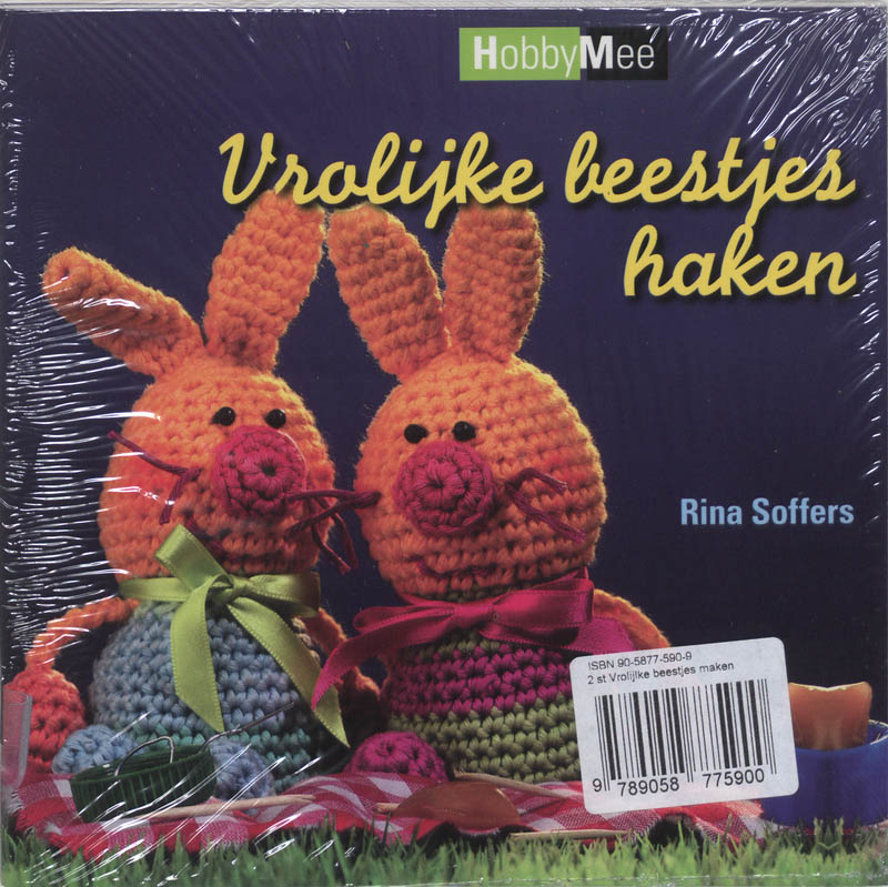 Achterkant van Vrolijke beestjes haken set 2 ex