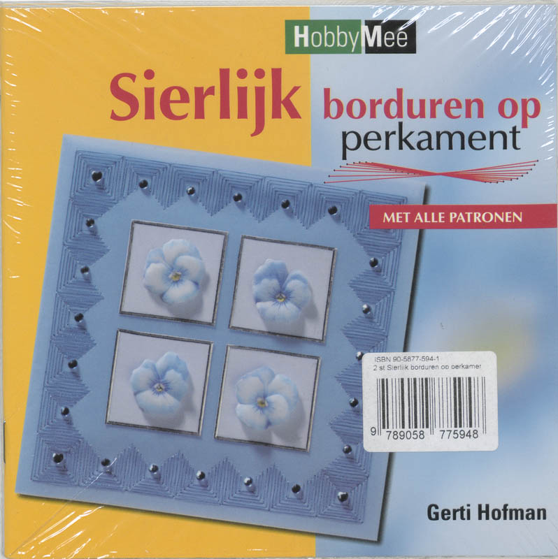 Achterkant van Sierlijk borduren op perkament set 2 ex