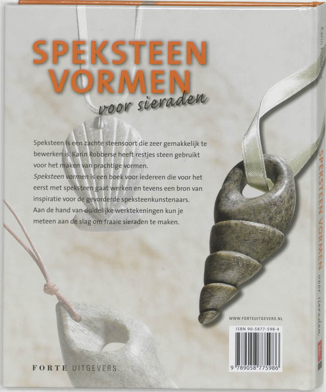 Achterkant van Speksteen vormen voor sieraden