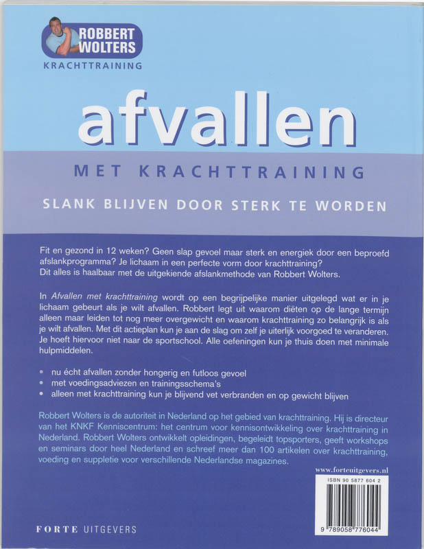 Achterkant van Afvallen met krachttraining