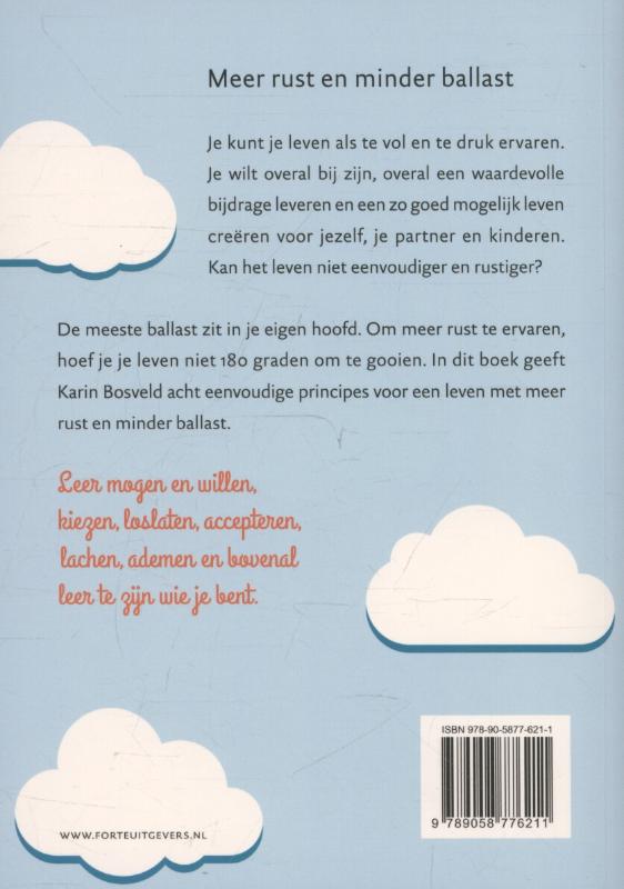 Achterkant van Meer rust in je hoofd
