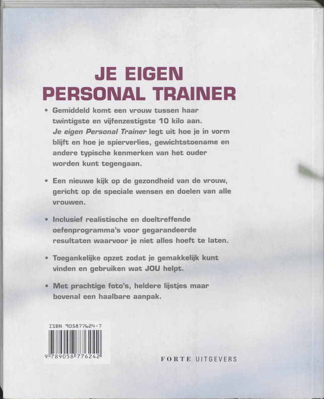 Achterkant van Je eigen personal trainer