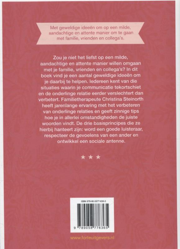 Achterkant van Aandacht in je relaties