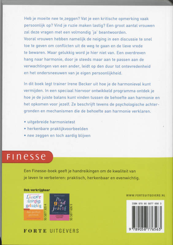Achterkant van Liever assertiever