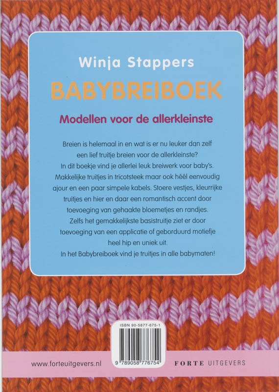 Achterkant van Babybreiboek