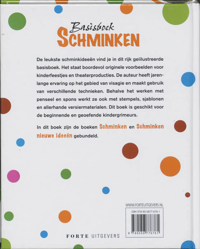 Achterkant van Basisboek Schminken