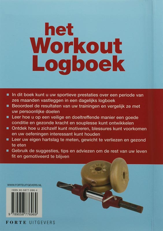Achterkant van Het Workout Logboek