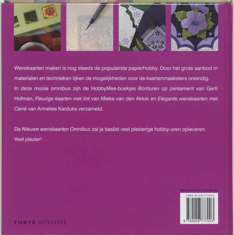 Achterkant van Nieuwe wenskaarten omnibus