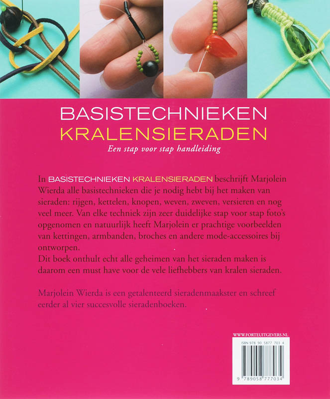 Achterkant van Basistechnieken kralensieraden