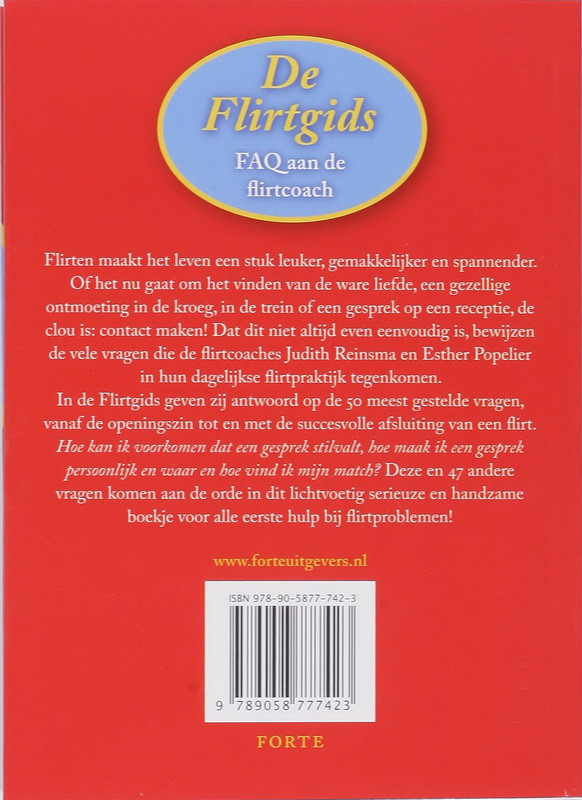 Achterkant van De Flirtgids