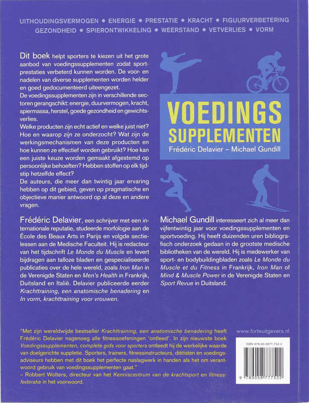 Achterkant van Voedingssupplementen