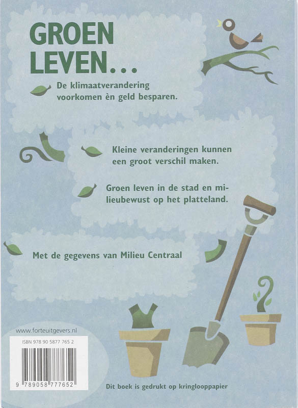 Achterkant van Groen leven in eigen huis en tuin