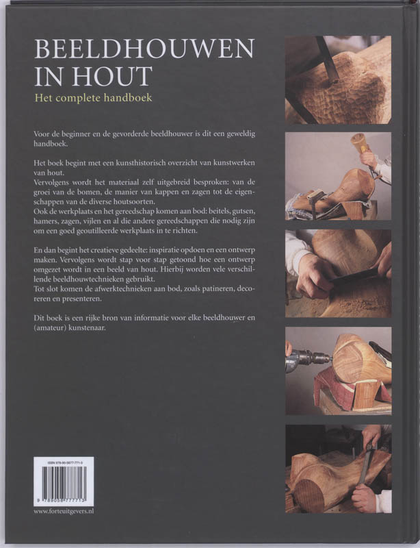 Achterkant van Beeldhouwen in hout
