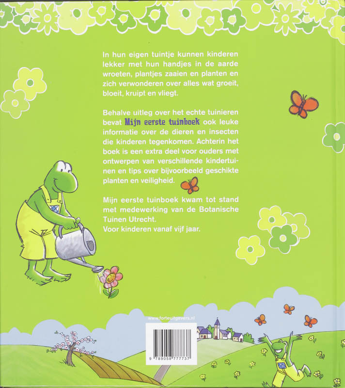 Achterkant van Mijn eerste tuinboek