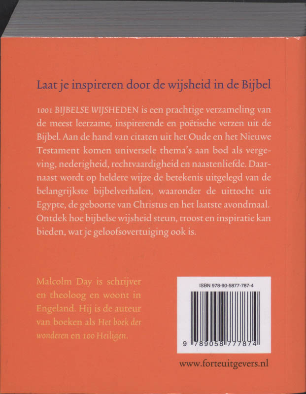 Achterkant van 1001 bijbelse wijsheden
