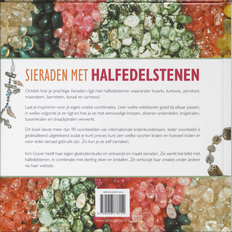 Achterkant van Sieraden van halfedelstenen