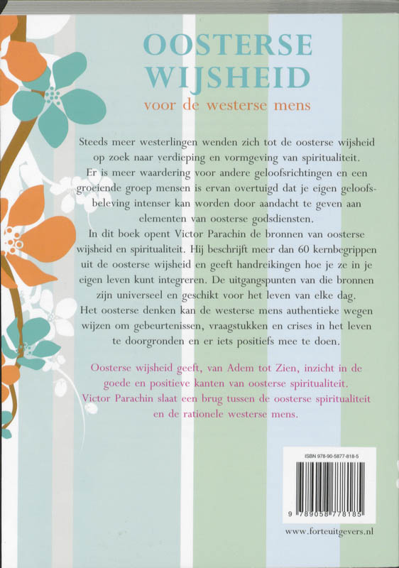 Achterkant van Oosterse wijsheid voor de westerse mens