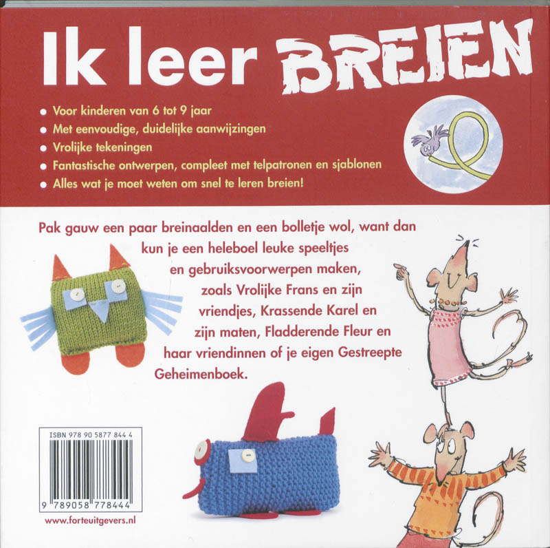 Achterkant van Ik leer breien