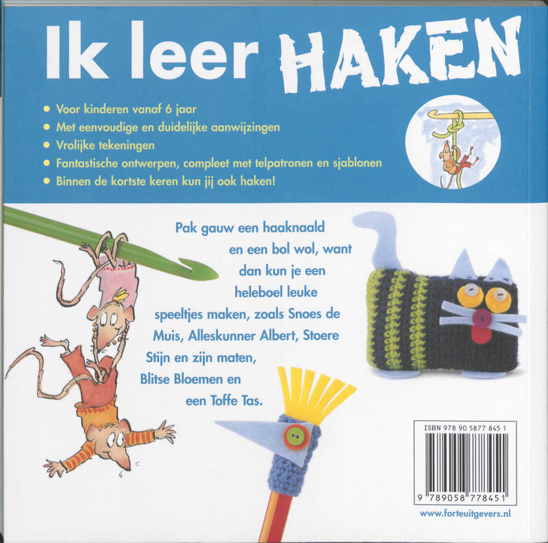 Achterkant van Ik leer haken