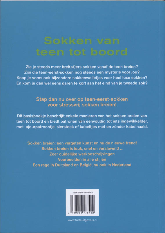 Achterkant van Sokken van teen tot boord