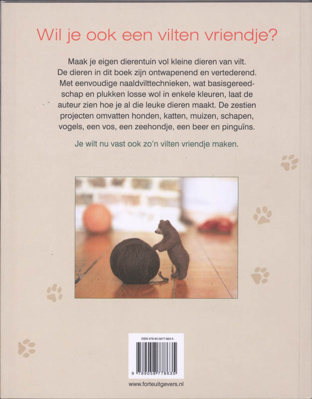 Achterkant van Vilten vriendjes