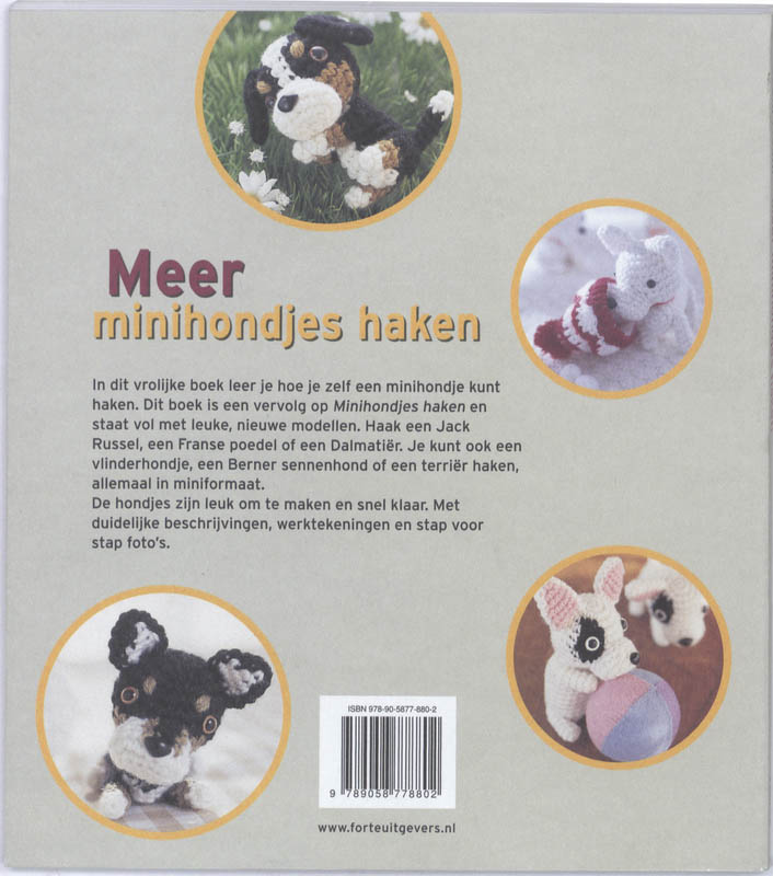 Achterkant van Meer minihondjes haken