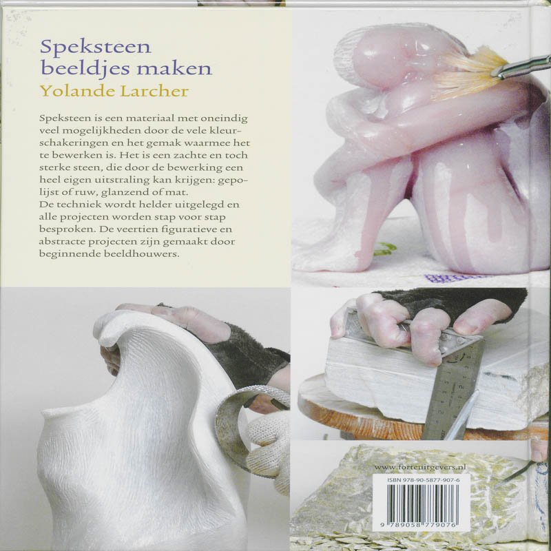 Achterkant van Speksteen beeldjes maken