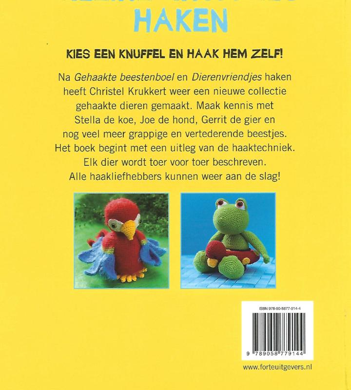 Achterkant van Kleine knuffels haken