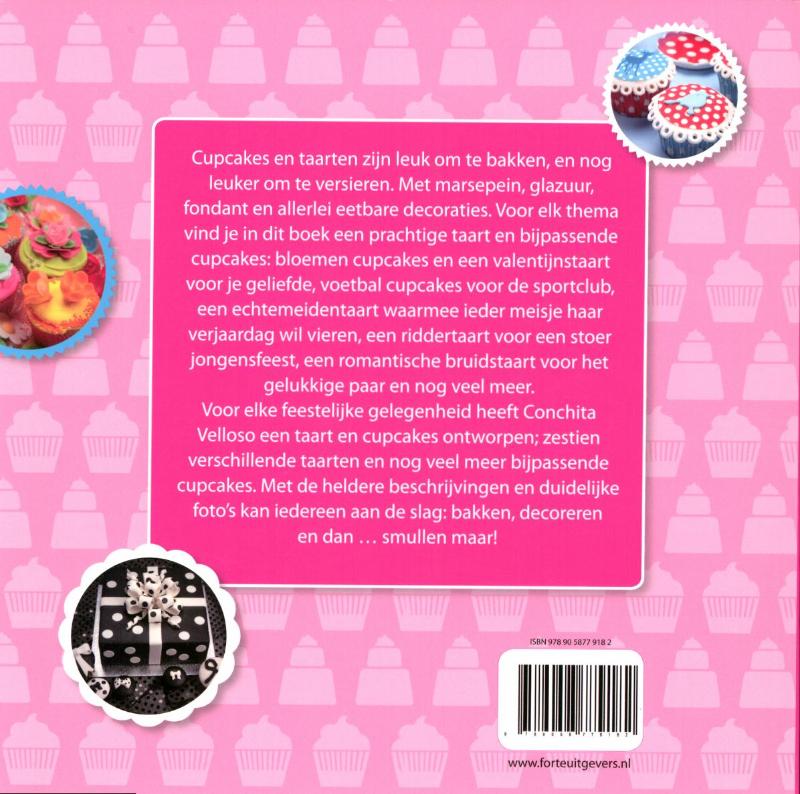 Achterkant van Cupcakes & taarten decoreren