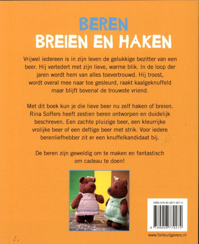 Achterkant van Beren breien en haken