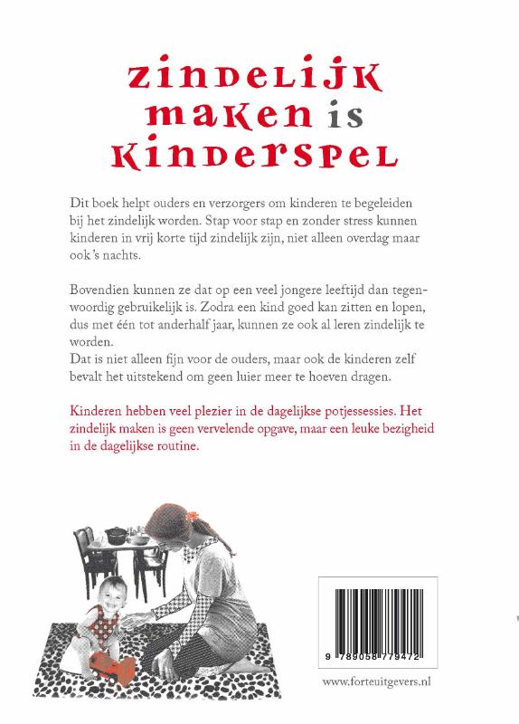 Achterkant van Zindelijk maken is kinderspel