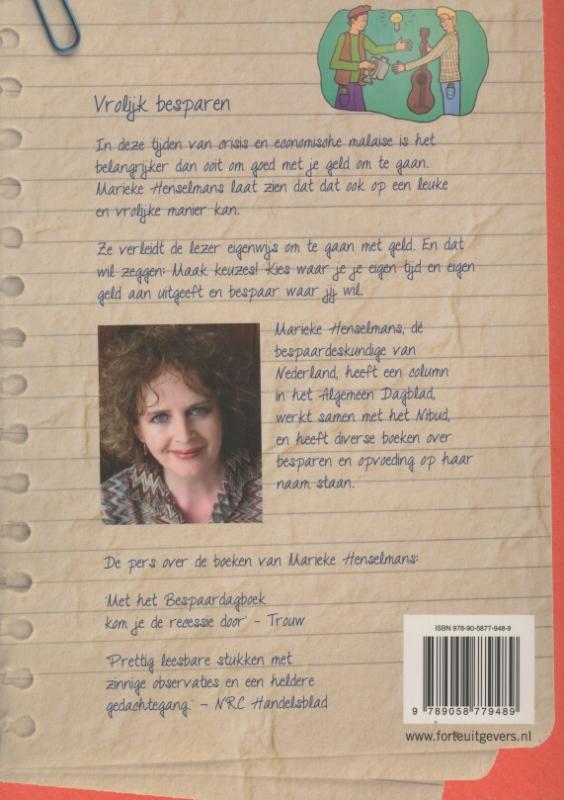 Achterkant van Vrolijk besparen