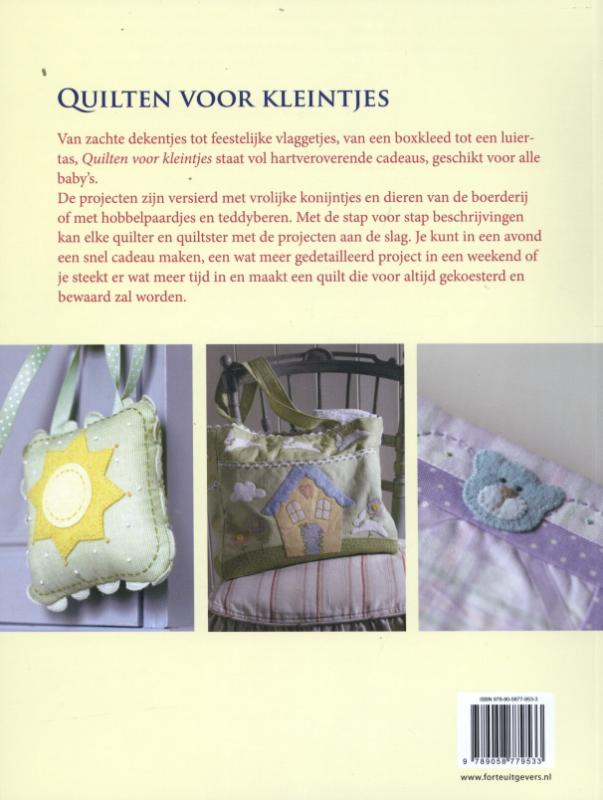 Achterkant van Quilten voor kleintjes