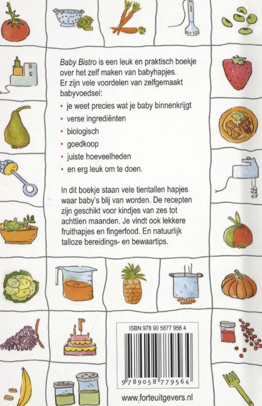 Achterkant van Baby bistro