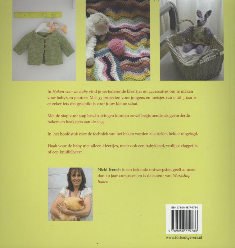 Achterkant van Haken voor de baby