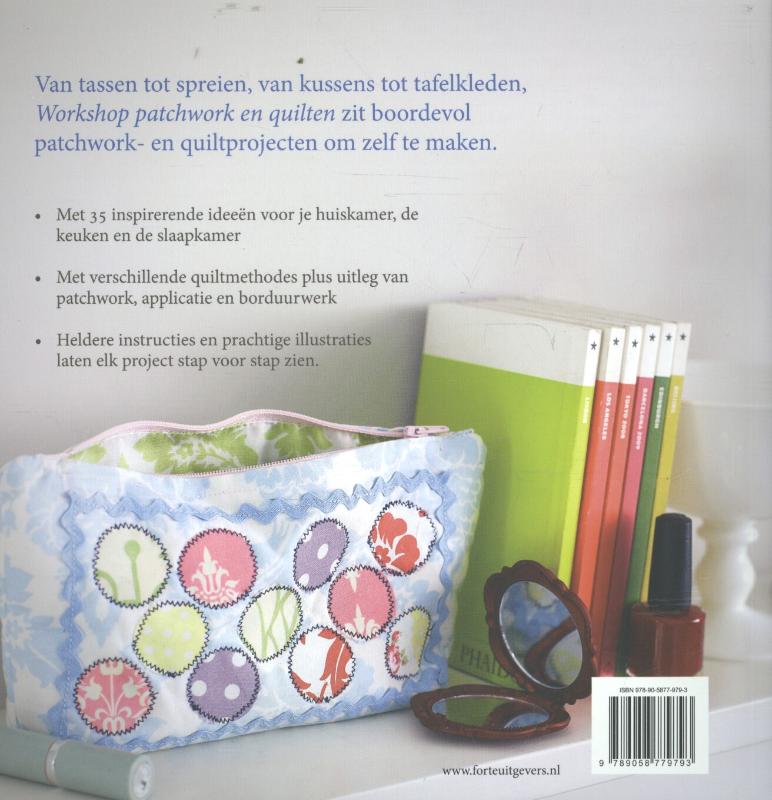 Achterkant van Workshop patchwork en quilten