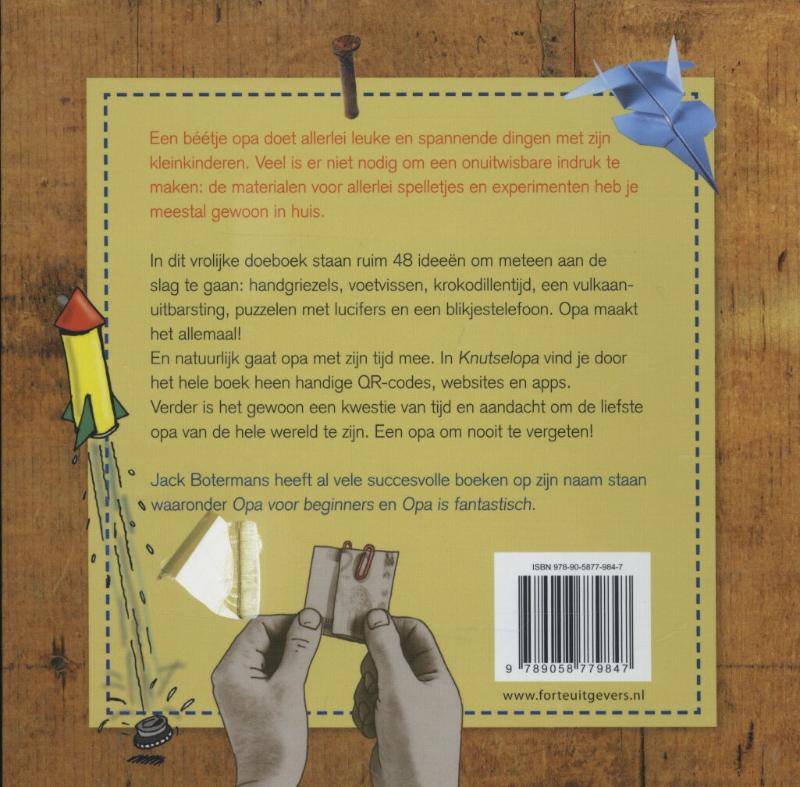 Achterkant van Knutselopa