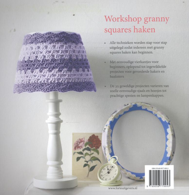 Achterkant van Workshop granny squares haken